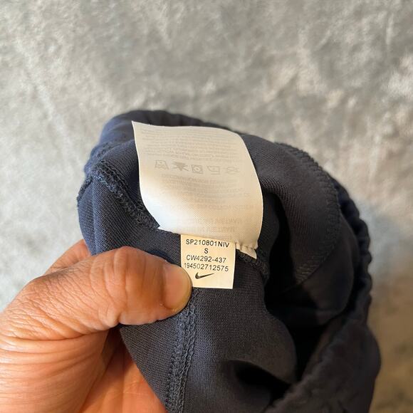 Nike Women's Sportswear Tech Fleece Mid-Rise‎ Joggers Size Small Blue - Picture 7 of 7